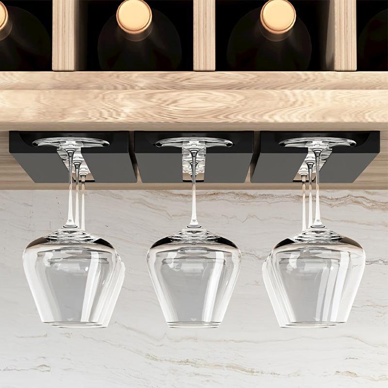 Stemware Rack Wine Glass Holder for Cabinet Kitchen Bar - Holds Up to 12 Glasses