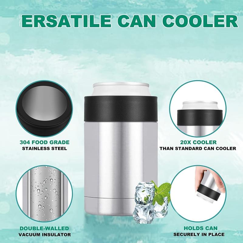 12oz Stainless Steel Vacuum Insulated Can and Bottle Cooler