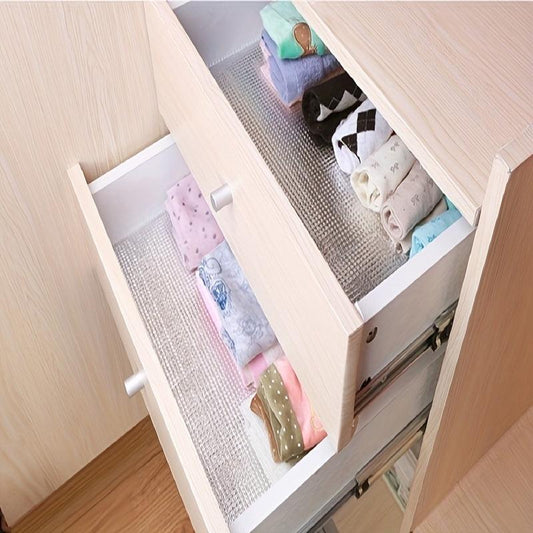 Aluminum Foil Shelf Liners Non Adhesive Waterproof Refrigerator Mat