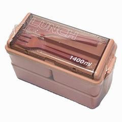 Double Layer Lunch Box Divided Bento Box Leakproof Container for School and Work