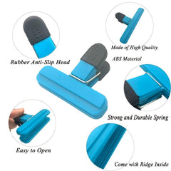 6 Pack Large Chip Bag Clips Assorted Sizes Food Bag Clips
