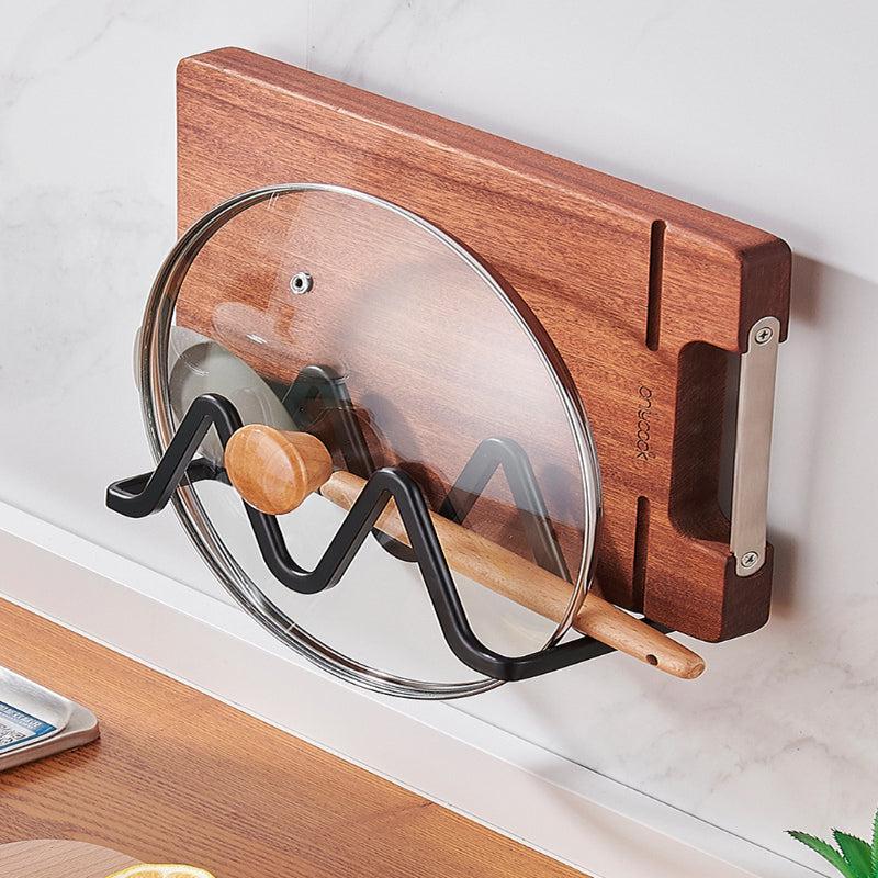 Wall-mounted Pot Lid Rack Kitchen Accessory