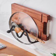 Wall-mounted Pot Lid Rack Kitchen Accessory