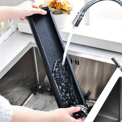 Single Layer Cupboard Dish Rack Small Sink Draining Basket