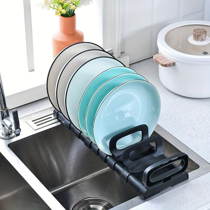Single Layer Cupboard Dish Rack Small Sink Draining Basket