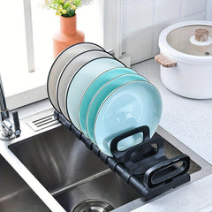 Single Layer Cupboard Dish Rack Small Sink Draining Basket