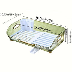 Kitchen Dish Drying Rack with Drainboard and Utensil Holder