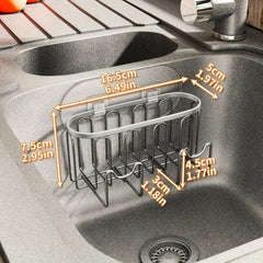 Stainless Steel Drain Basket and Rack for Kitchen and Bathroom Organization