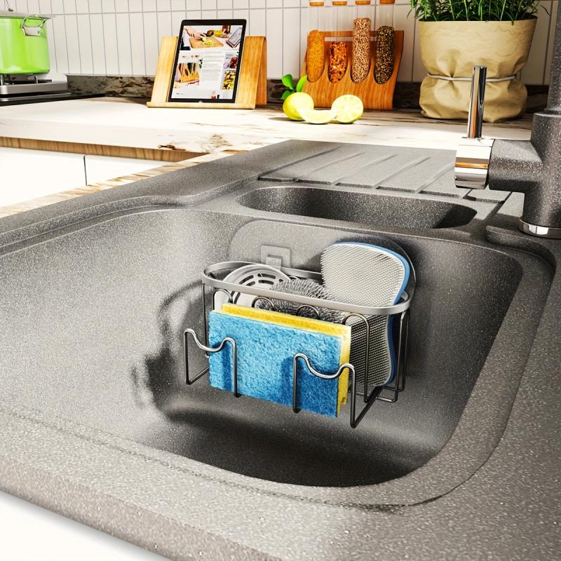 Stainless Steel Drain Basket and Rack for Kitchen and Bathroom Organization