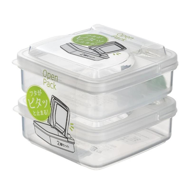 2pcs Butter Cheese Storage Box Portable Refrigerator Fresh-keeping Organizer