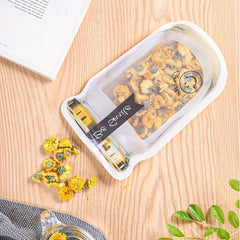10pcs Reusable Mason Jar Zipper Bags Fresh Keeping Container Leakproof Portable