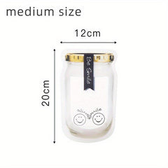10pcs Reusable Mason Jar Zipper Bags Fresh Keeping Container Leakproof Portable