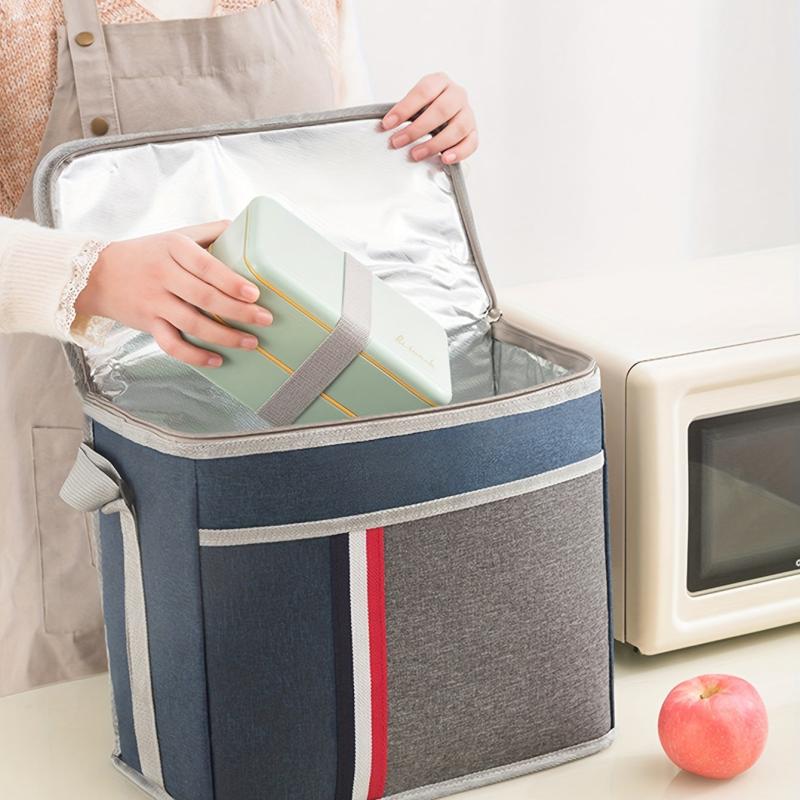 Aluminum Foil Bento Bag Ice Pack Picnic Lunch Box Waterproof Insulated Bag