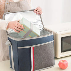 Aluminum Foil Bento Bag Ice Pack Picnic Lunch Box Waterproof Insulated Bag