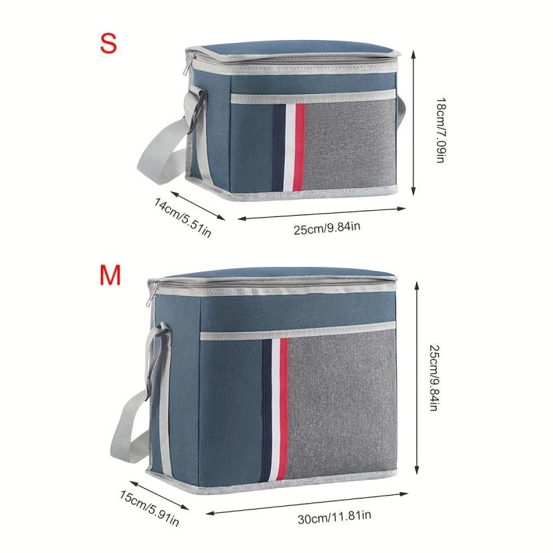 Aluminum Foil Bento Bag Ice Pack Picnic Lunch Box Waterproof Insulated Bag
