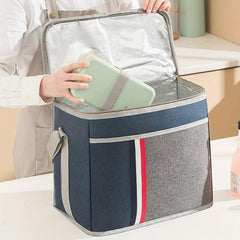 Aluminum Foil Bento Bag Ice Pack Picnic Lunch Box Waterproof Insulated Bag