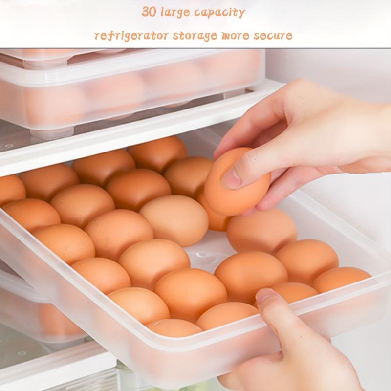 30 Grid Stackable Refrigerator Egg Container Fresh-keeping Box