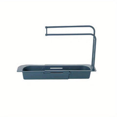 Telescopic Sink Storage Rack with Sponge Soap Holder