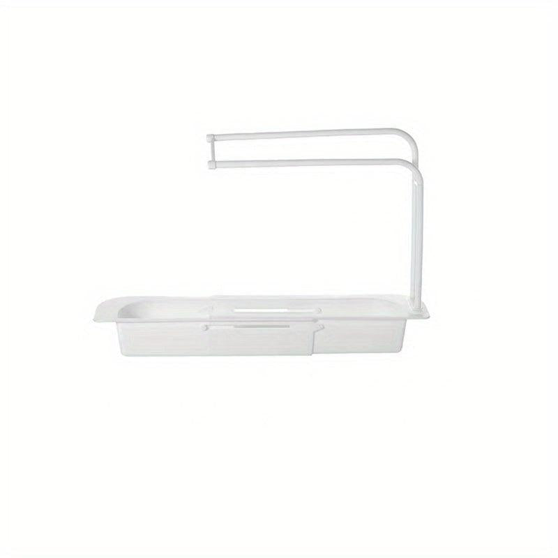 Telescopic Sink Storage Rack with Sponge Soap Holder
