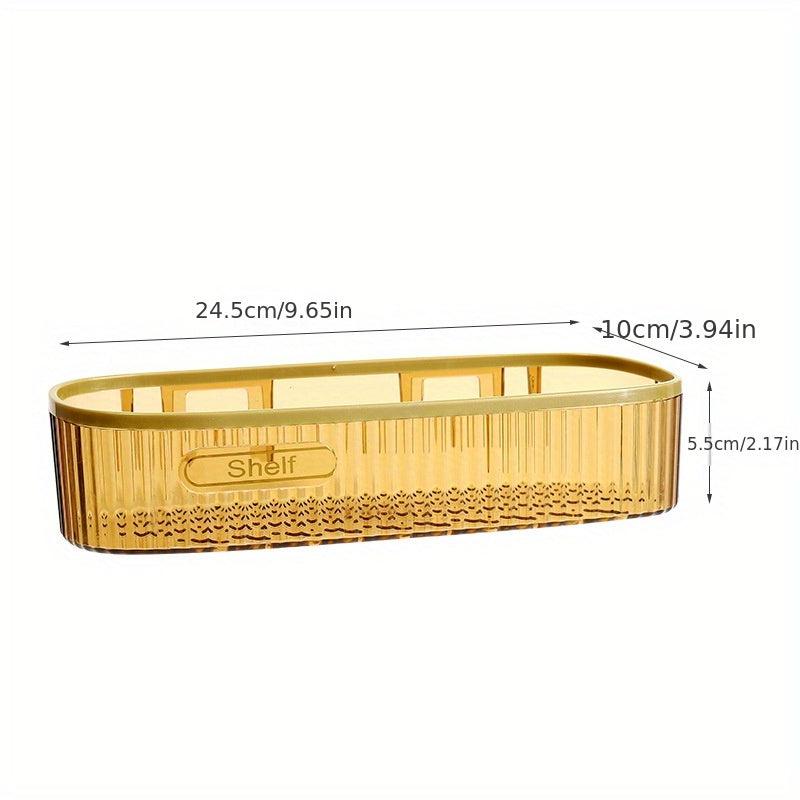 Wall Mount Storage Rack for Toiletries Makeup Seasonings