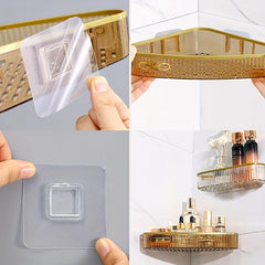 Wall Mount Storage Rack for Toiletries Makeup Seasonings