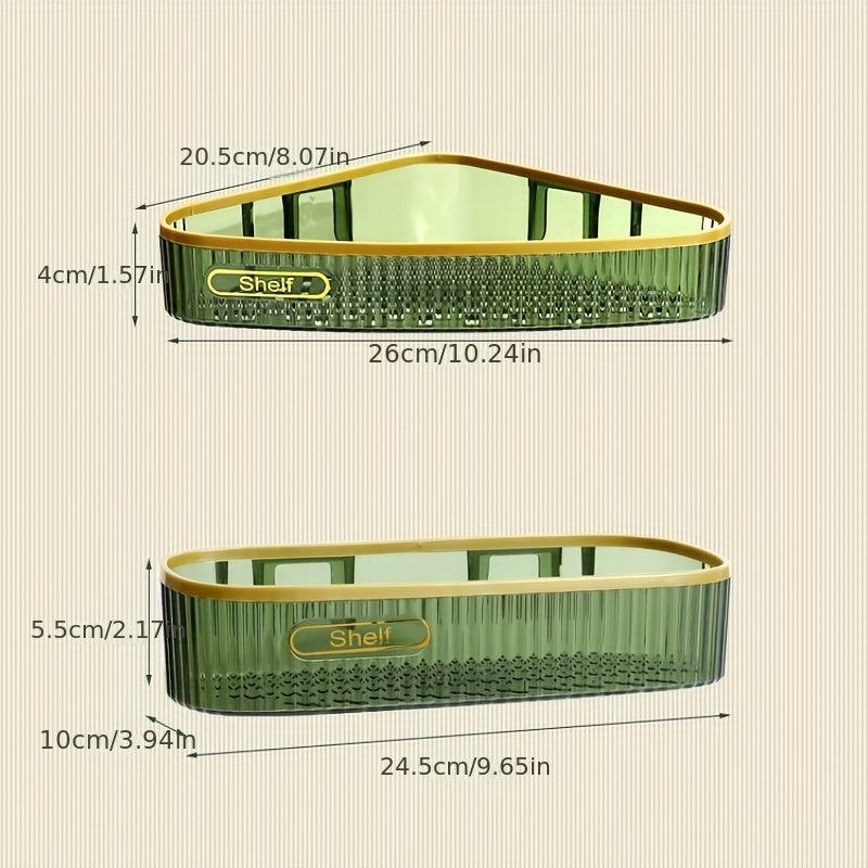 Wall Mount Storage Rack for Toiletries Makeup Seasonings