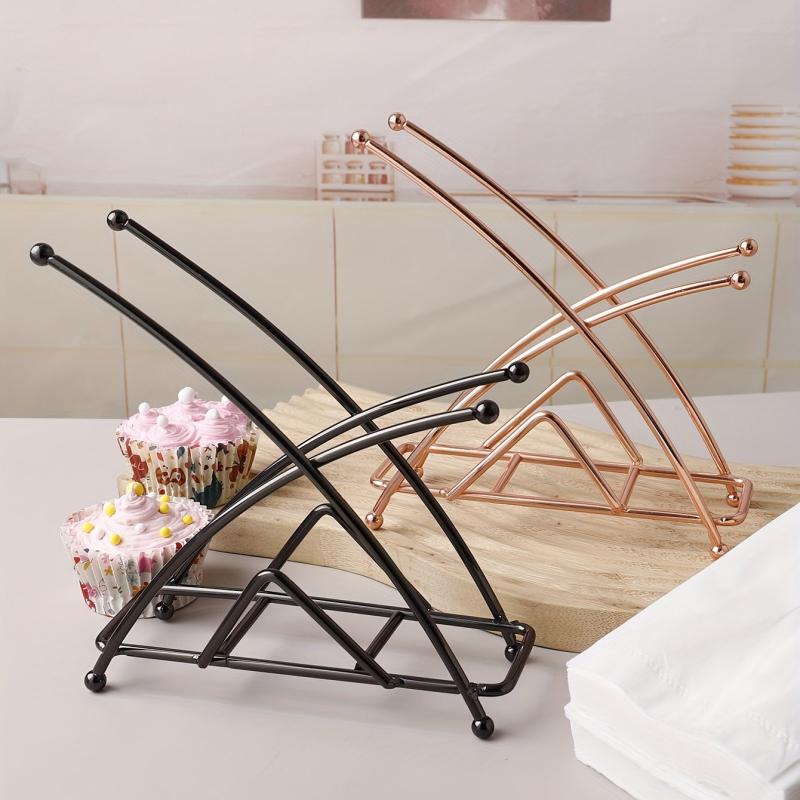Golden Napkin Holder Modern Arc For Table Kitchen Wedding
