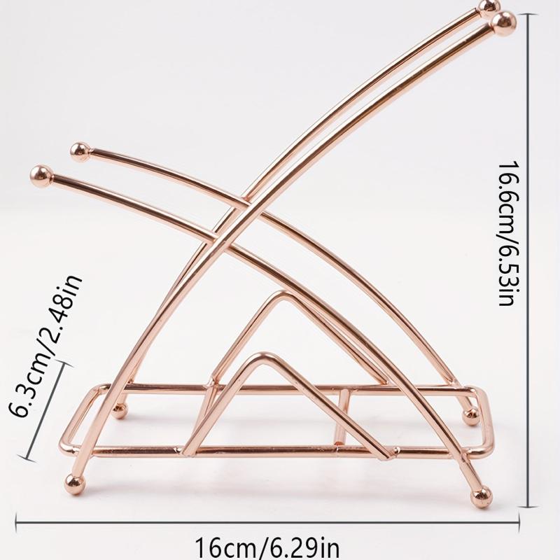 Golden Napkin Holder Modern Arc For Table Kitchen Wedding