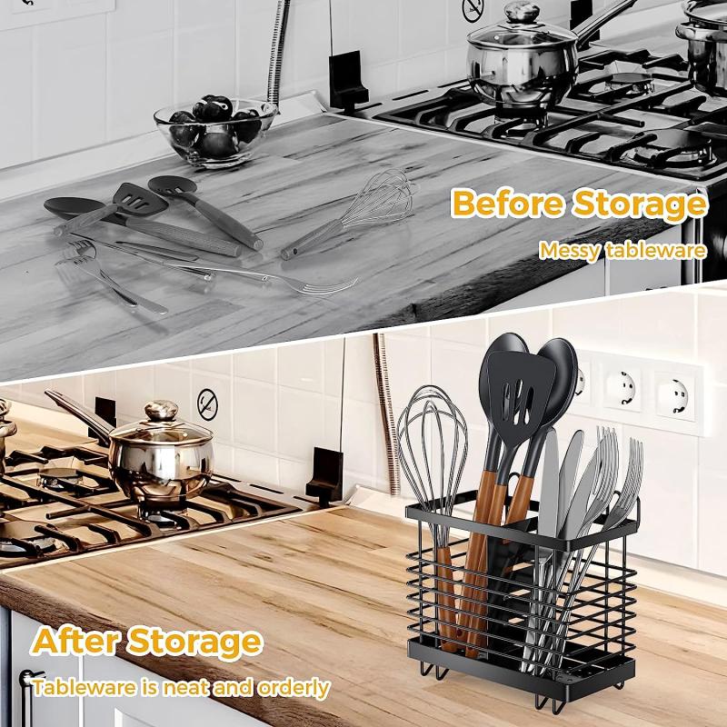 Stainless Steel Chopstick Holder Cutlery Storage Organizer