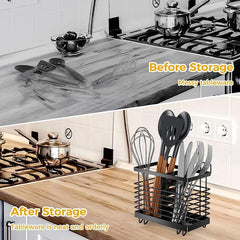 Stainless Steel Chopstick Holder Cutlery Storage Organizer