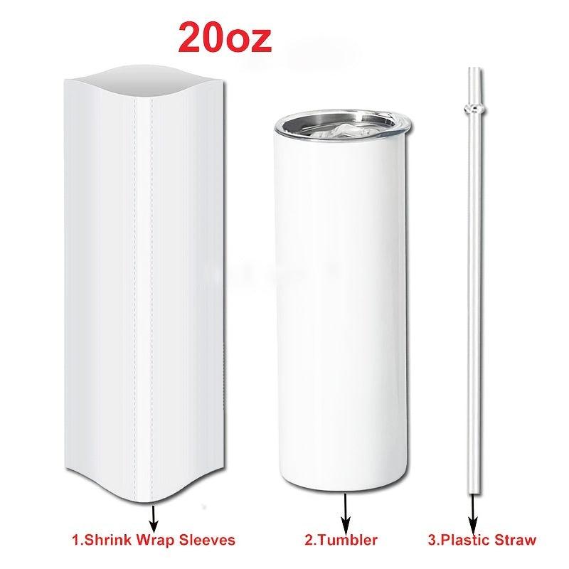 20oz Stainless Steel Tumbler with Lid and Straw
