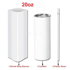 20oz Stainless Steel Tumbler with Lid and Straw