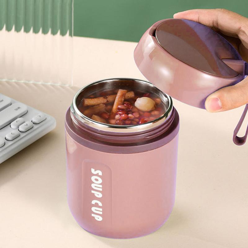 23oz Stainless Steel Lunch Flask w/ Spoon