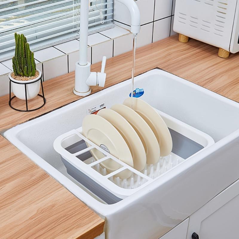 Collapsible Dish Rack for RV Camping - Save Space in Your Kitchen