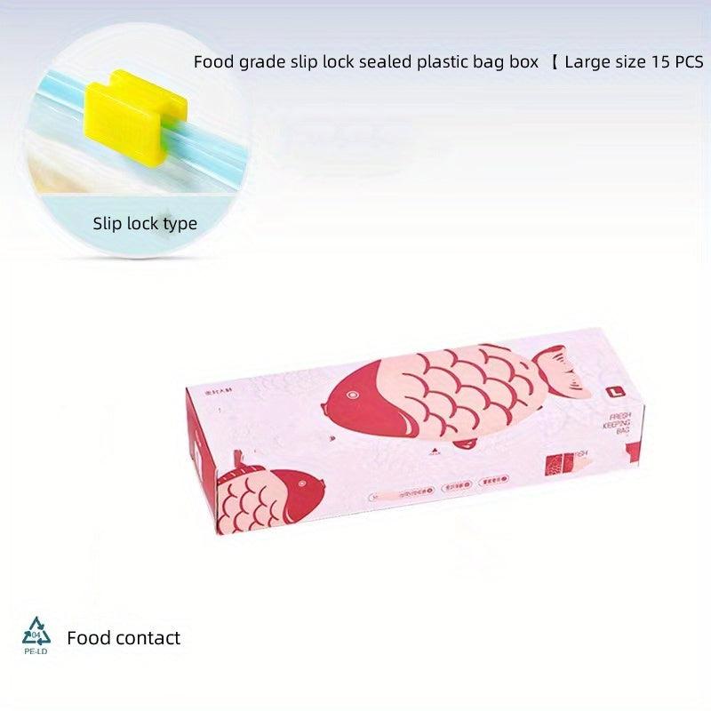 20pcs Reusable Storage Zipper Bags Leak Proof Freezer Bag Fresh