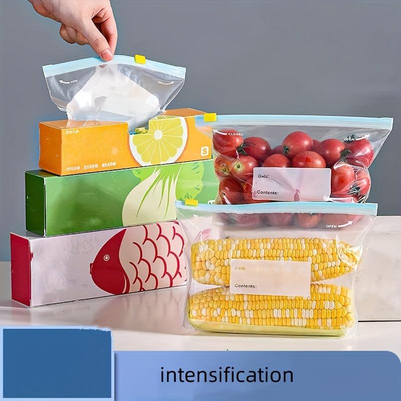20pcs Reusable Storage Zipper Bags Leak Proof Freezer Bag Fresh