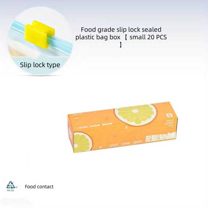20pcs Reusable Storage Zipper Bags Leak Proof Freezer Bag Fresh
