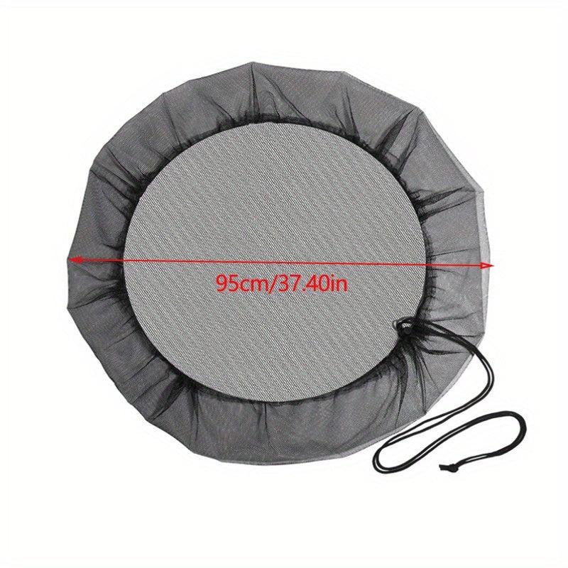 1pc Outdoor Bucket Insect Proof Mesh Cover Barrels Rain Protection