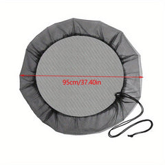 1pc Outdoor Bucket Insect Proof Mesh Cover Barrels Rain Protection
