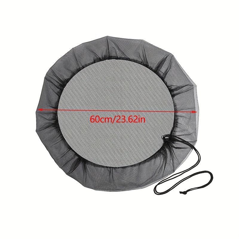 1pc Outdoor Bucket Insect Proof Mesh Cover Barrels Rain Protection