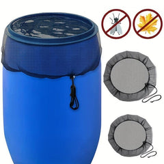 1pc Outdoor Bucket Insect Proof Mesh Cover Barrels Rain Protection