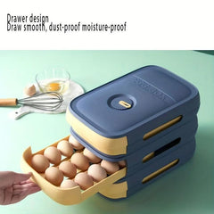 Egg Box With Lid Drawer Type Leak Proof Reusable Box Hand Wash
