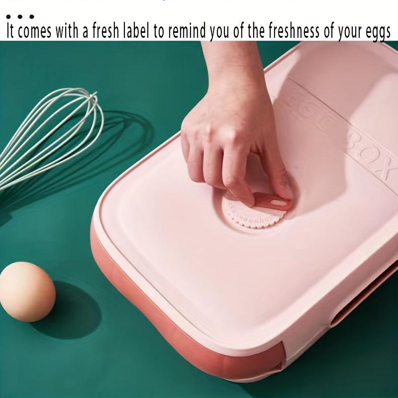 Egg Box With Lid Drawer Type Leak Proof Reusable Box Hand Wash