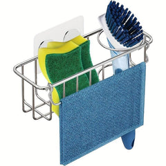 Waterproof 3 in 1 Sink Rack with Adhesive Holder