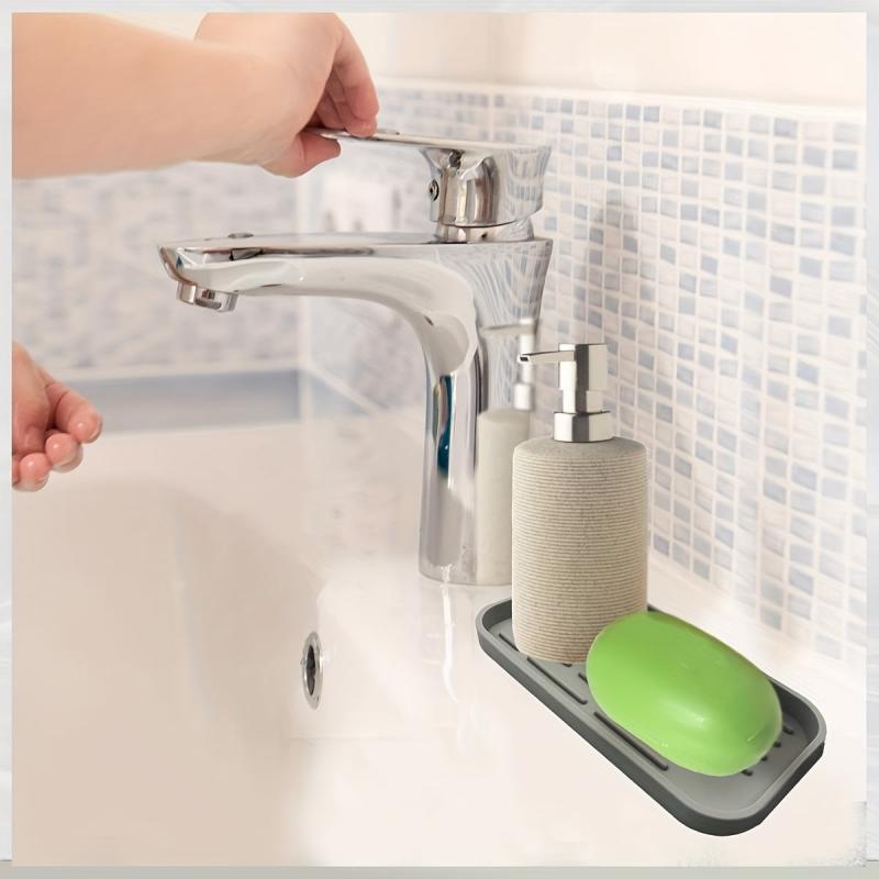 Silicone Dish Drying Mat Sponge Holder Sink Organizer Tray