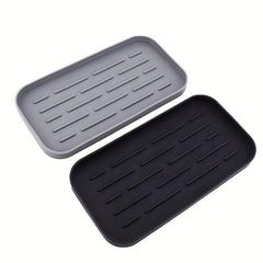 Silicone Dish Drying Mat Sponge Holder Sink Organizer Tray