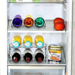 Clear Water Bottle Organizer Double Layer