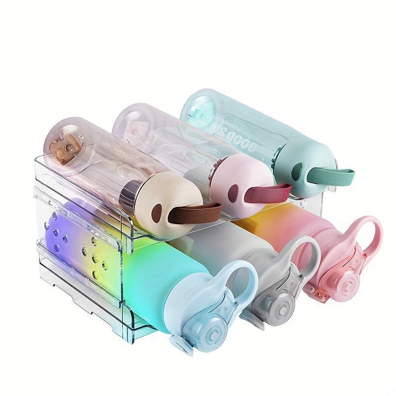 Clear Water Bottle Organizer Double Layer