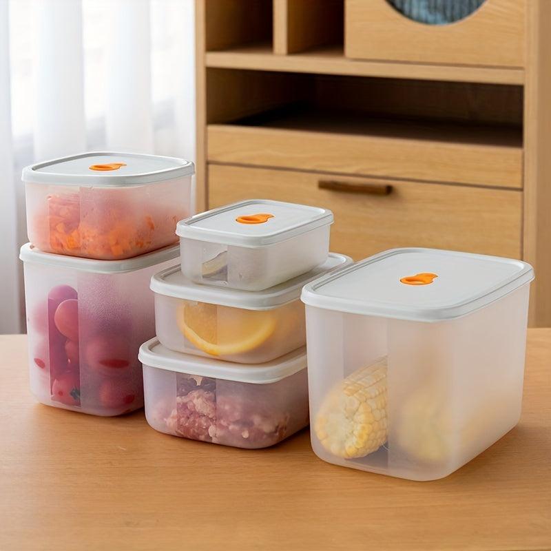 3pcs Plastic Refrigerator Dumplings Box Food Storage Sealed Kitchen Containers