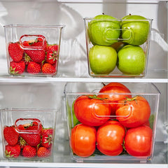 Refrigerator Organizer Bin Clear Plastic Bins For Fridge